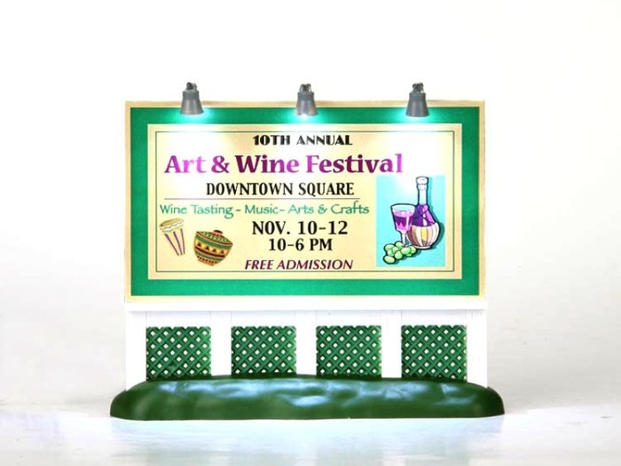 Afbeelding bij Lemax Art And Wine Festival Billboard